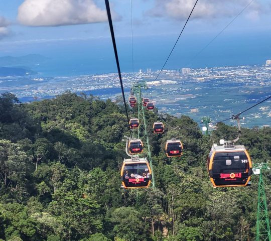 Ba Na Hills, view from funicular – Danang