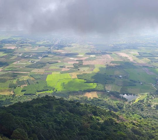 Tay Ninh landscape view from Bà Đen Mountain
